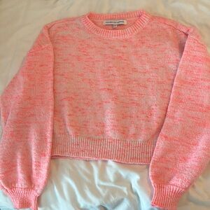 EUC cropped cupcakes and cashmere sweater
